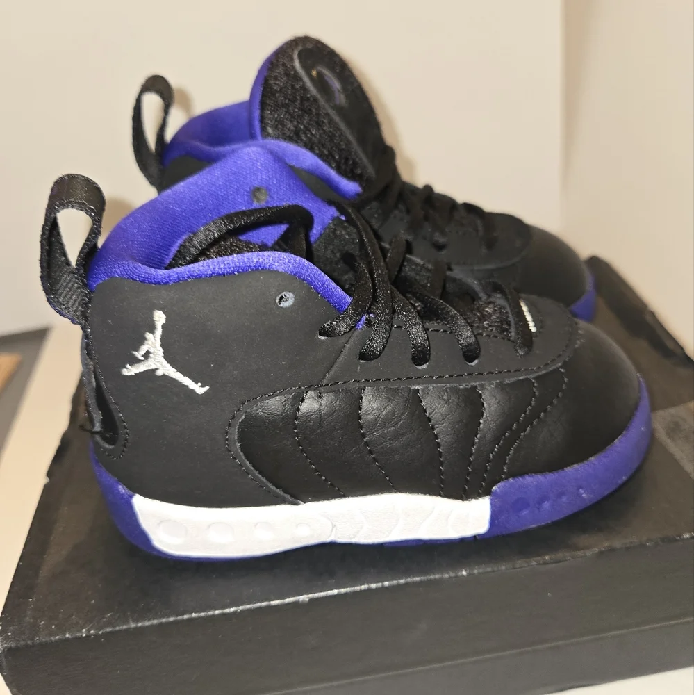 Jordan Jumpman Pro TD 6C Black and Purple Sneakers
